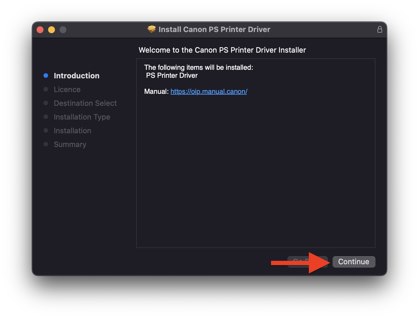 rozpoczęcie instalacji