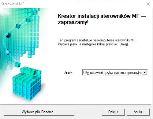 rozpoczęcie instalacji